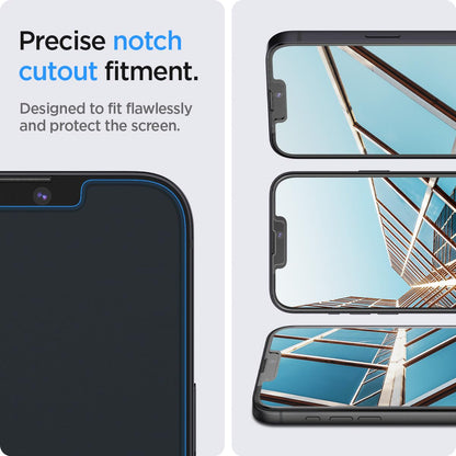 Spigen Tempered Glass Screen Protector [GlasTR EZ FIT] designed for iPhone 14 Pro Max [Case Friendly] - Sensor Protection / 2 Pack