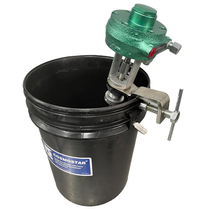 COSMOSTAR M0701 1/8HP 5 Gallon Pneumatic Agitator Clamp Mount Paint Mixer | Drum Mixer | Pneumatic Bracket Mixer, Paint Stirring Machine Bracket Air Agitator Mix Tool,Mixing Machine
