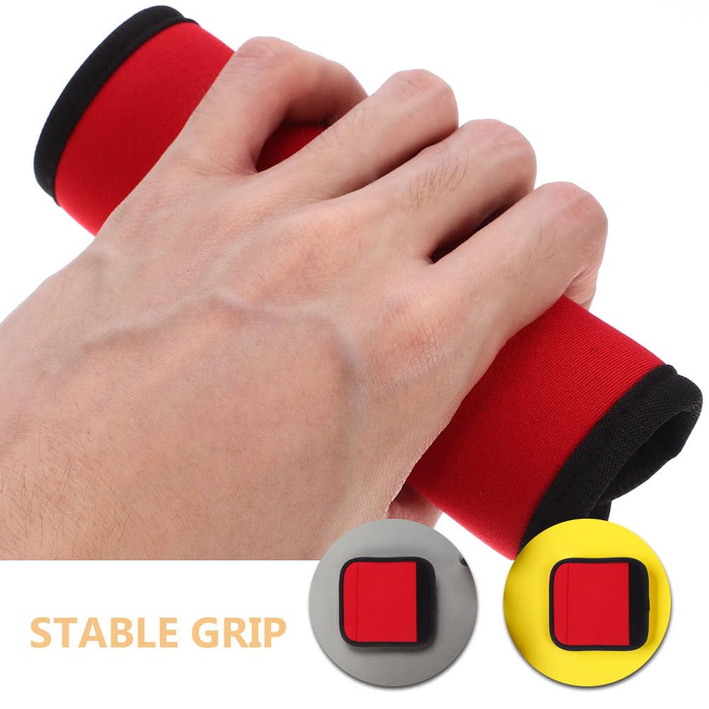 PRETYZOOM Detachable Anti-Slip Pull-up Handle Grip Sleeves Protective Pads for Doorway Bars Dumbbells Barbells Gym Equipment Grip Stability 3 Pack