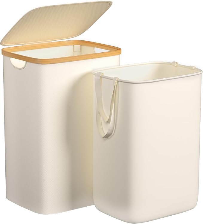 Large Laundry Hamper, 75L Waterproof Laundry Basket