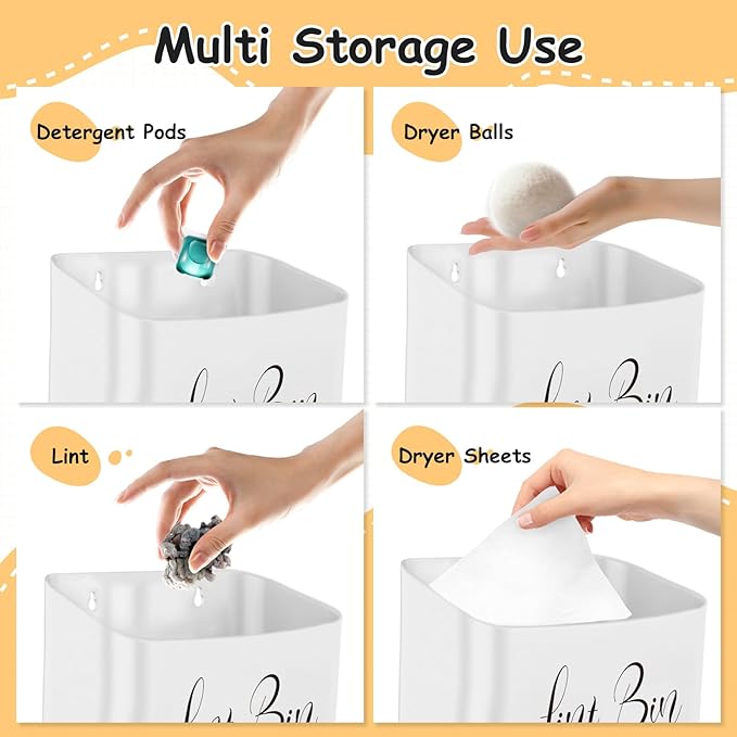 Sealegend Magnetic Lint Bin Lint Trash Can