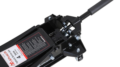 APlusLift FE400B 4 Ton Lower Profile Steel Racing Floor Jack with Dual Pistons Quick Lift Pump for Sport Utility Vehicle, Lifting Range 3-15/16"-21", Black…