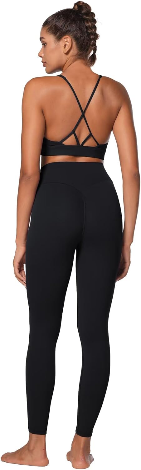 Sunzel Sunlissia Hidden Butt Lifting Scrunch Workout Leggings for Women, Crossover High Waist Yoga Pants with Tummy Control