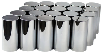 KASONG 33mm Chrome ABS Plastic Cylindrical Screw on Lug Nut Covers Caps for Semi Truck (20)