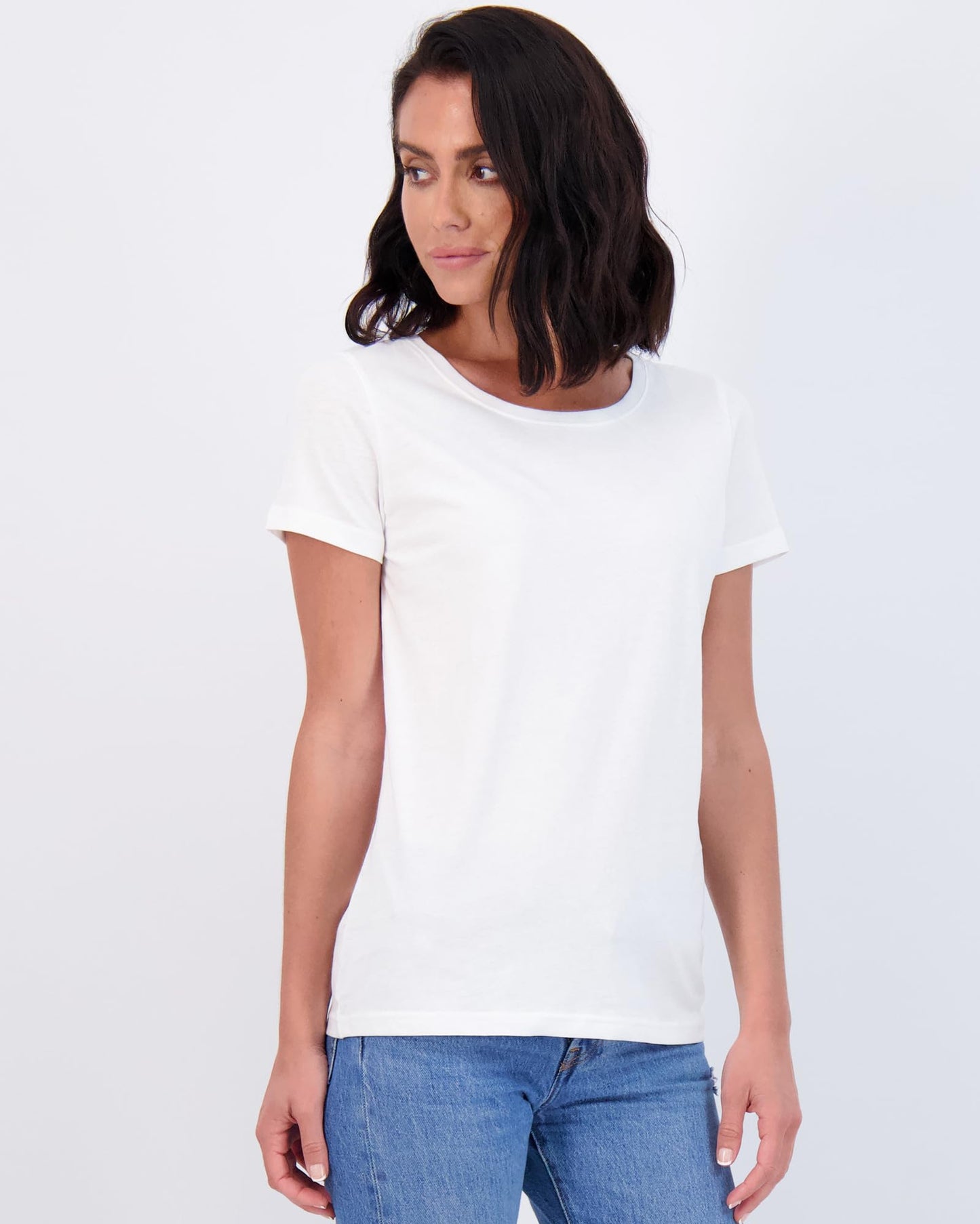 4 Pack: Womens Cotton Crew Neck Scoop Short Sleeve T-Shirt Women Shirt Tshirt Tshirts Shirts Athletic Tee Tops Casual Blouse Tees Lounge Ladies Basic Workout Classic Relaxed Loose Fit - Set 7,L