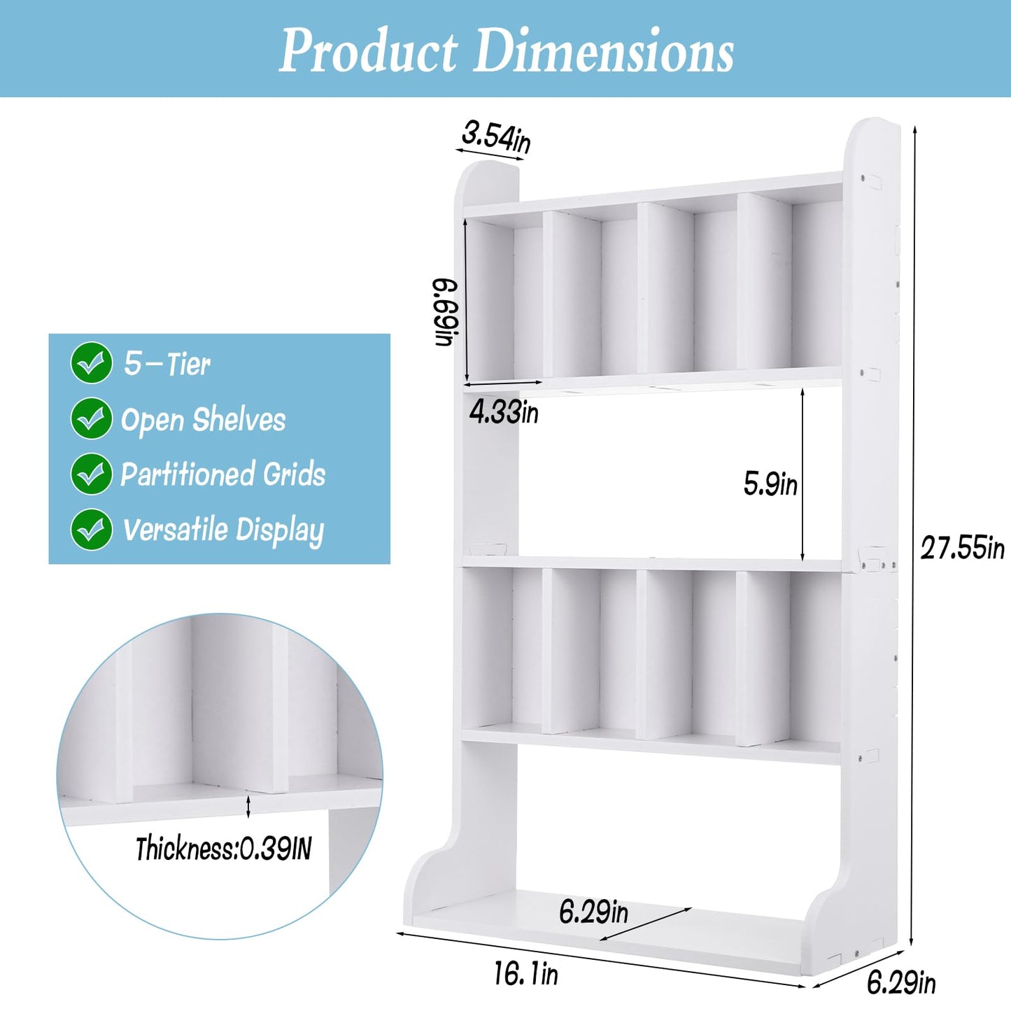 Zoketriton Perfume Organizer Display Case Multi-Tier Trinket Display Shelf for Perfume Crystal Storage Fragrances Collectibles Figures Miniatures Cosmetics Shot Glasses