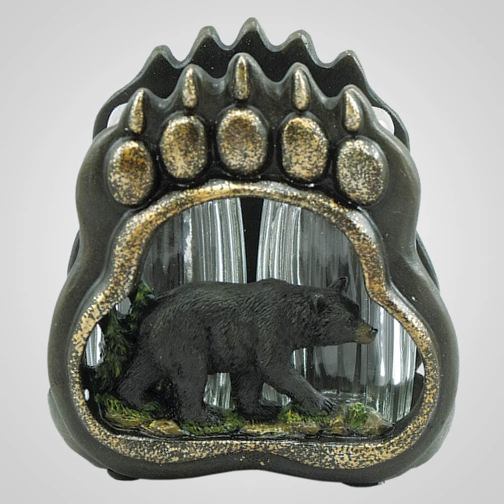 Lipco Polyresin Bear Track Salt and Pepper, 4.25-inch Height, Kitchen Accessories