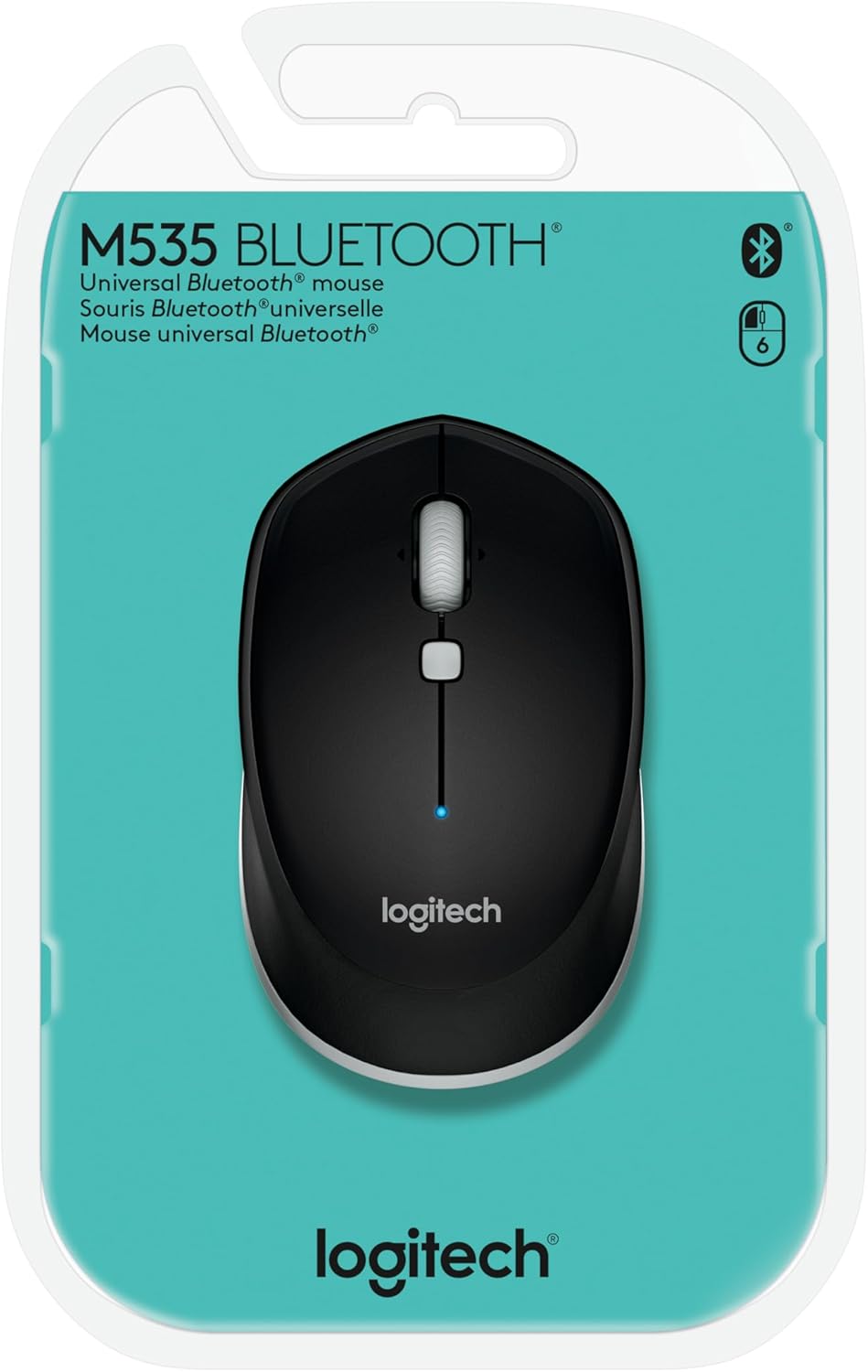 Logitech M535 Bluetooth Mouse, Gray - Black, Discontinued