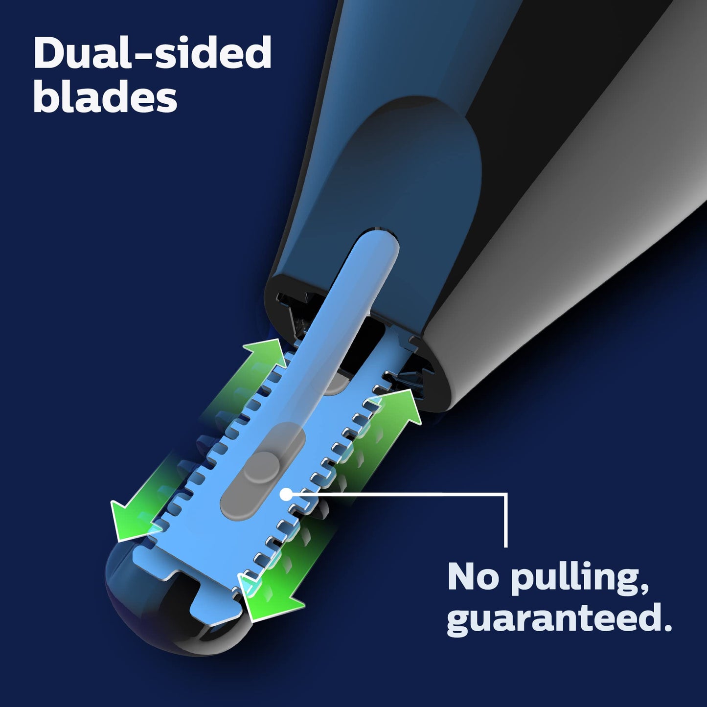 Philips Norelco Body Groomer 7000 Series, Men's Whole Body Groomer, Contour-Following 2D Flexing Head, Triple Protect Shave System & Intimate Body Hair Trimmer, 100% Showerproof, BG7480/50