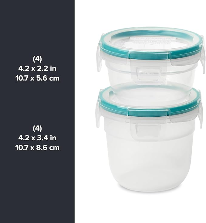 Snapware Plastic Total Solution 16-Pc Food Storage Containers Set, 2-Cup &