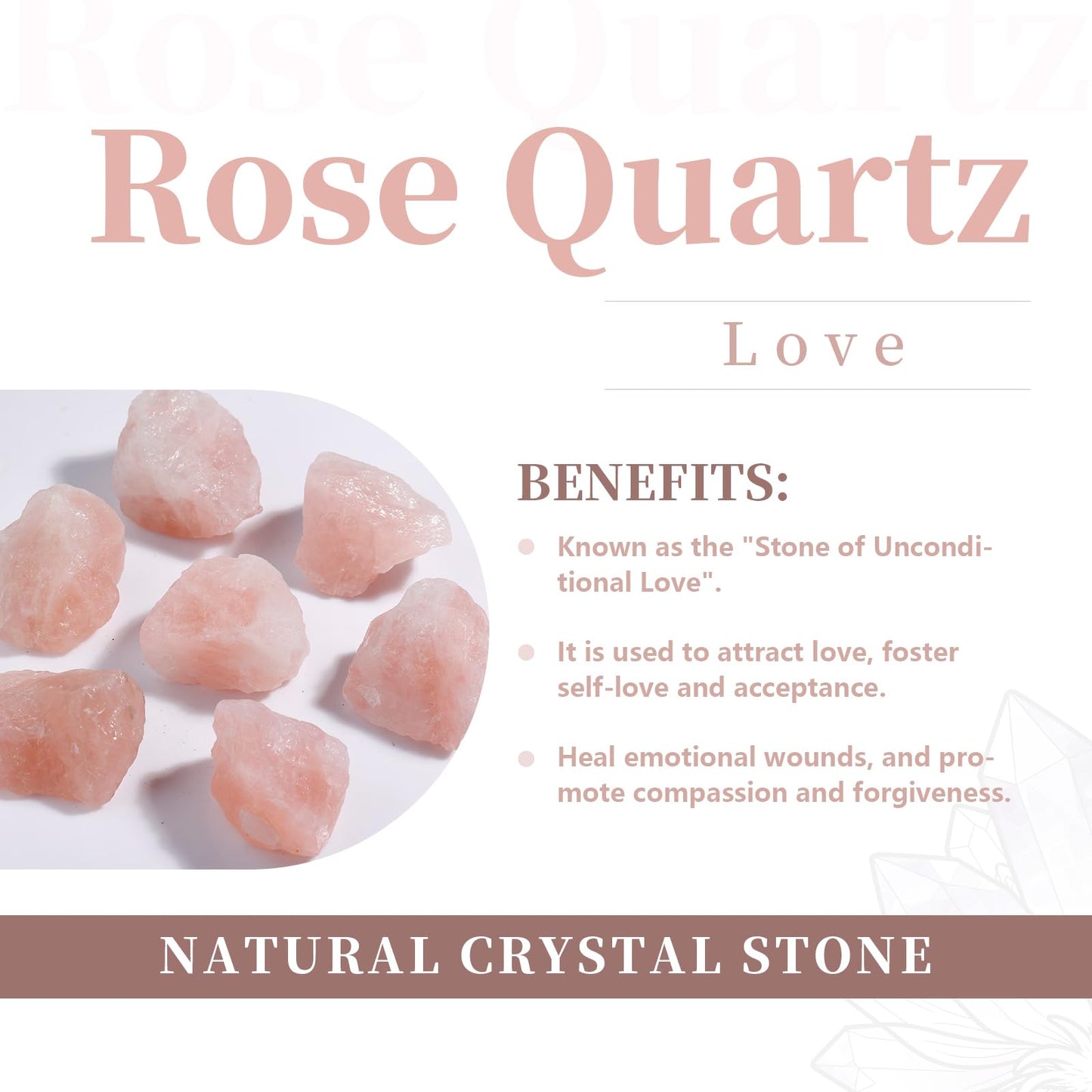 rockcloud Natural Raw Rose Quartz Taper Tea Light Candle Holder Air Plant Holder Healing Stone Home Decoration Figurine