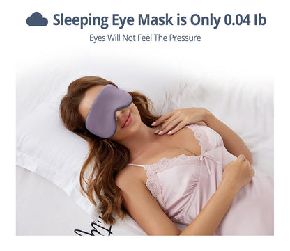 Sleeping Mask 2 Pack, Warm, Cool Double-Sided Use of Sleep Mask, Super Soft Blindfold with Adjustable Strap, Block Out Light, Comfort Sleep Eye Mask for Travel Meditation Nap