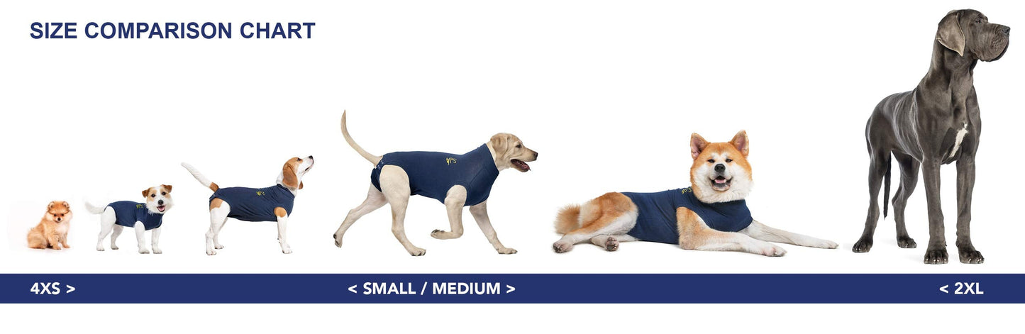MPS Medical Pet Shirt Dog, Surgery Recovery Suit, Blue, Medium