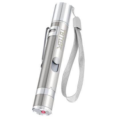 TBTeek Cat Toys, USB Rechargeable Kitten Toy, 3 Light Modes & 5 Adjustable Patterns, Portable Interactive Pet Dog Cat Mouse Toy for Fun Chase Play Exercise