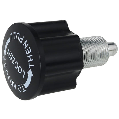 FMHXG M16 Pull Pin Knob, Black, Steel & ABS, M16 x 1.5, 65mm