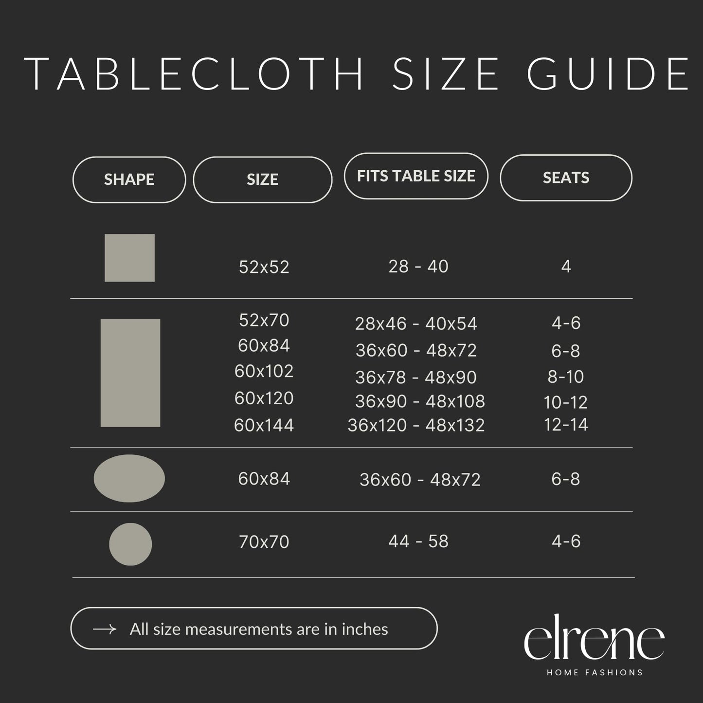 Elrene Home Fashions Holiday Tree Trimmings Wrinkle Resistant Fabric Christmas Tablecloth, 60"X84", Oval
