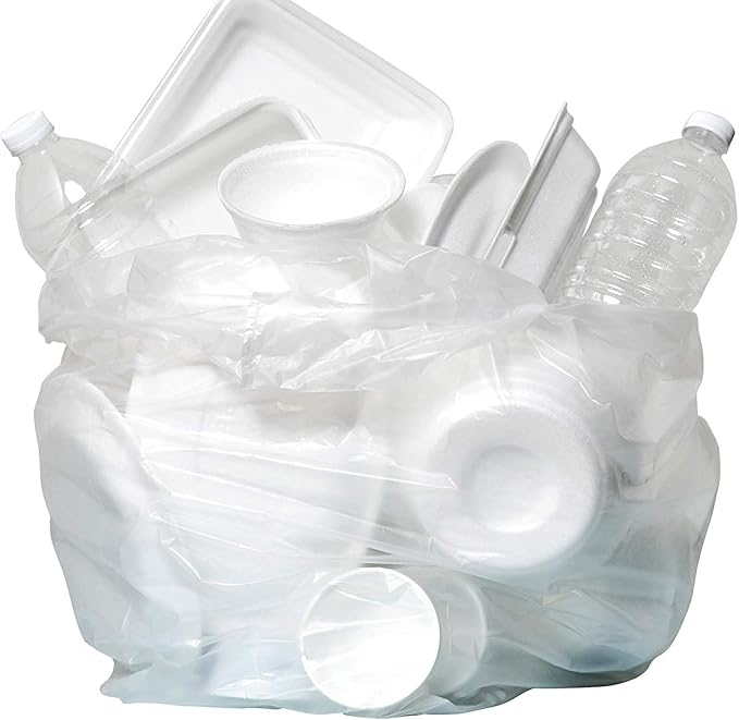 Aluf Plastics High Density Trash Bags, 16 Gallon, 8 Micron,