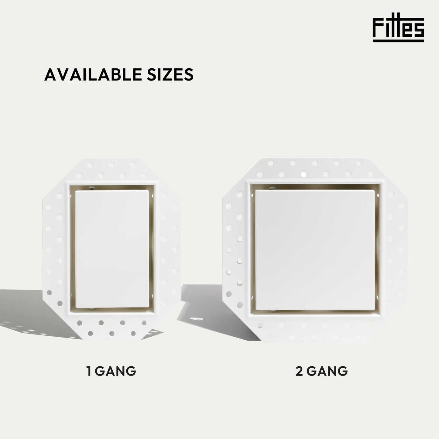 Fittes Flush Drywall No-See Receptacle Mount [Luxe] - 1 Gang - Satin White
