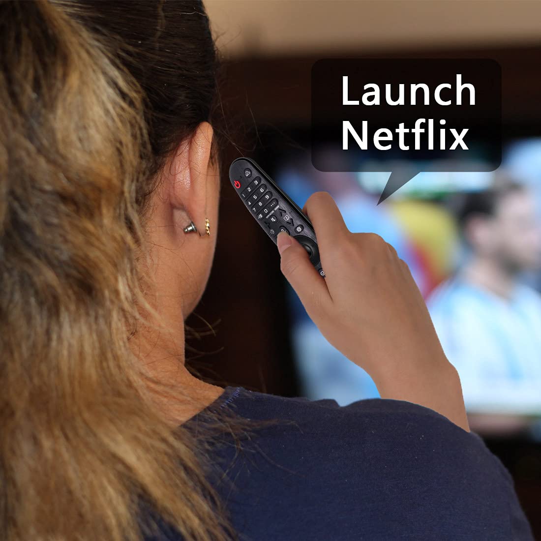 (Pack of 2) Replaced Remote Control Only for Roku TV Compatible with TCL Roku/for Hisense Roku/for Insignia Roku/for Onn Roku Smart TV (Not for Roku Stick and Box)