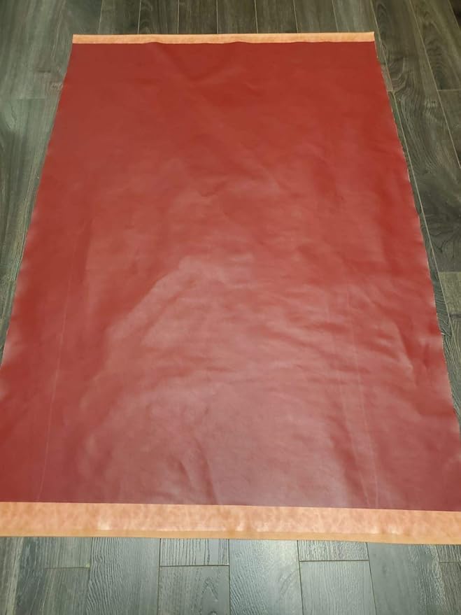 NAT Leathers | Burgundy Soft Faux Vegan Leather PU | 3 Yards Cut by the Yard |