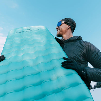 WINDQUESTER Horizon X Inflatable Sleeping Pad – Ultralight 4-Season Camping Mattress, ASTM R-Value 8.5, Waterproof Durable Nylon, Compact Backpacking Sleeping Mat for Hiking & Camping