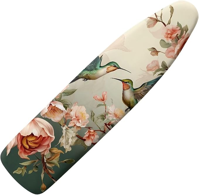 Ironing Board Cover with Elastic Edge, Portable Hummingbird Iron Pad Covers