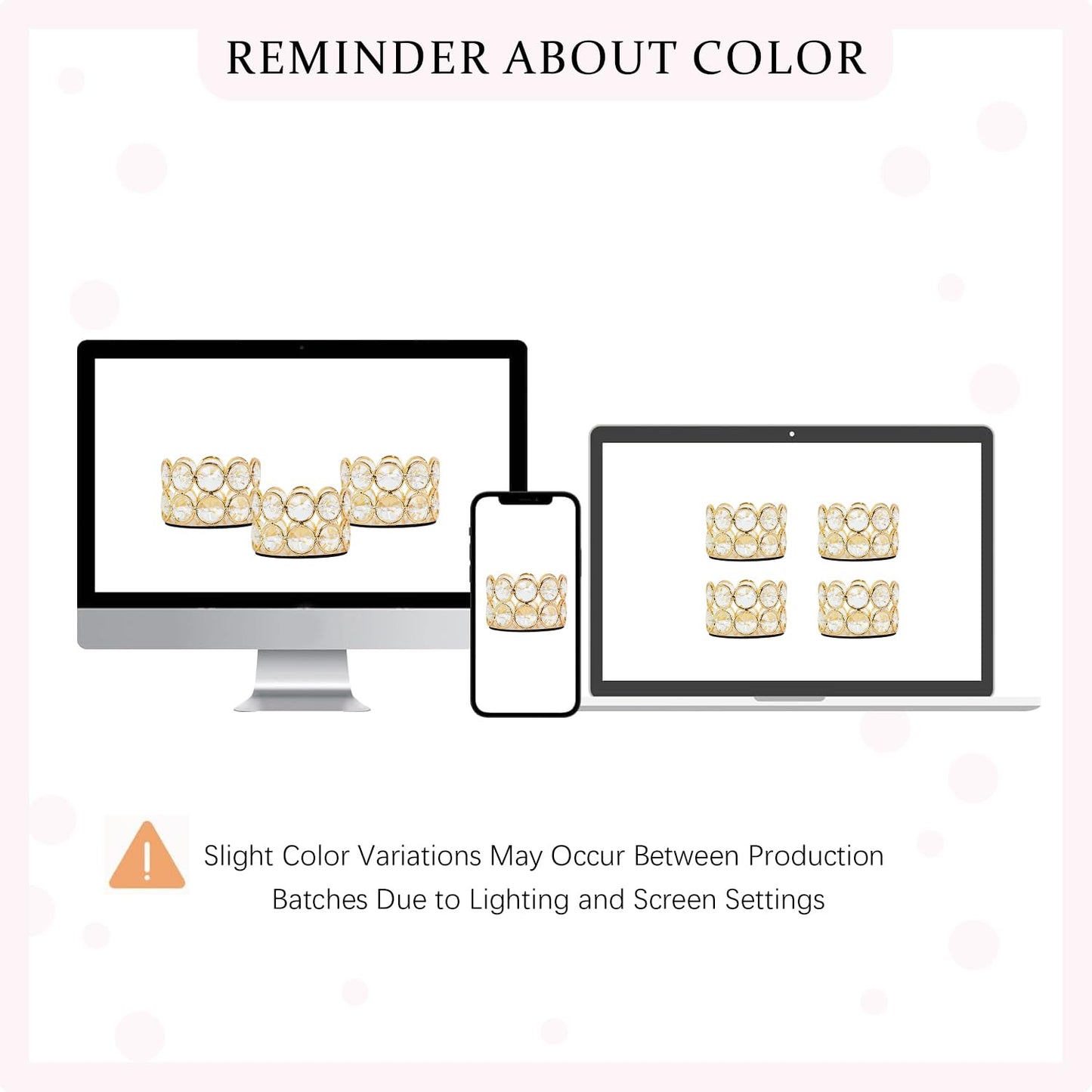 VINCIGANT Pack of 12 Gold Crystal Tea Light Candle Holders for Wedding Home Table Centerpiece Decoration, Valentine's Day Gifts (Candle Excluded)