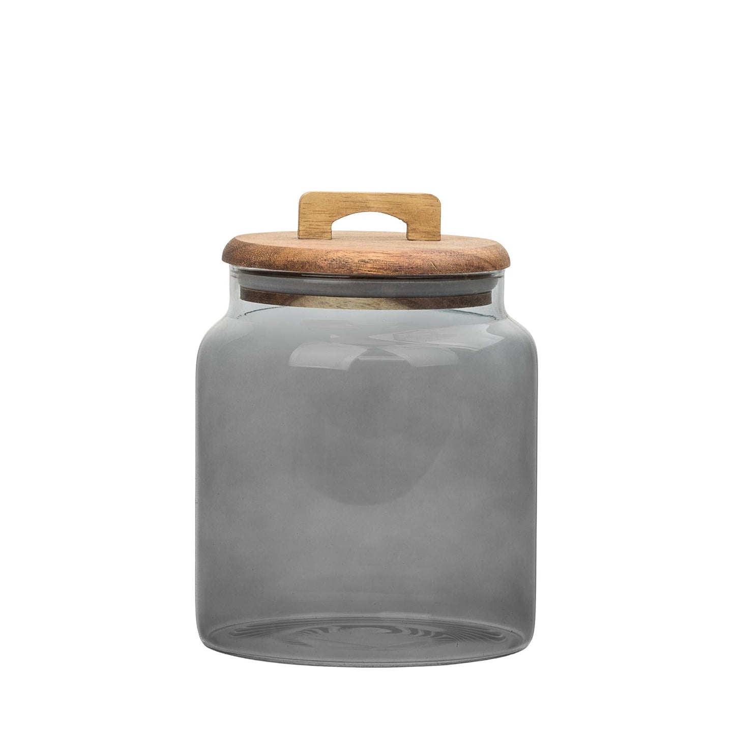 10 Strawberry Street Acacia Everyday Graduated Glass Canister, Set of 3, Black
