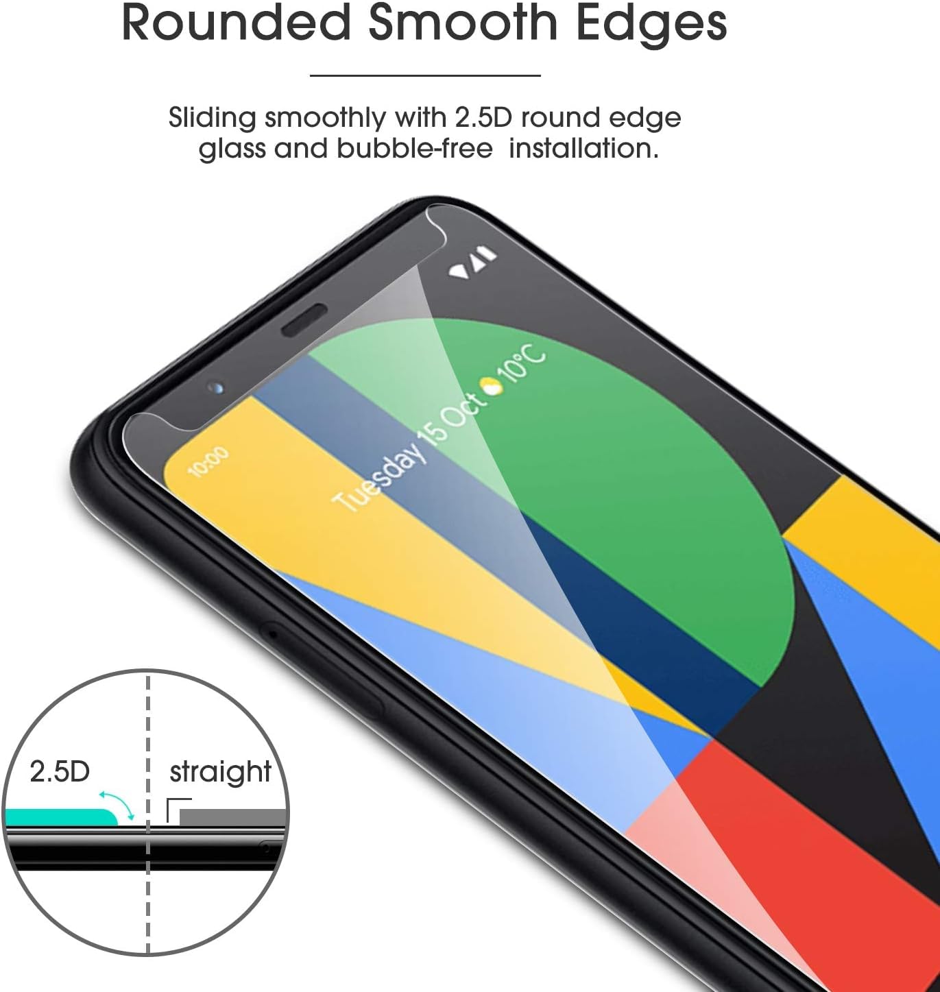 OMOTON 3+2 Pack for Google Pixel 9 Pro XL Screen Protector 6.8 Inch, 3 Tempered Glass Film & 2 Camera Lens Protector, Bubble-free, HD Clear, Not for 9 Pro/ 9