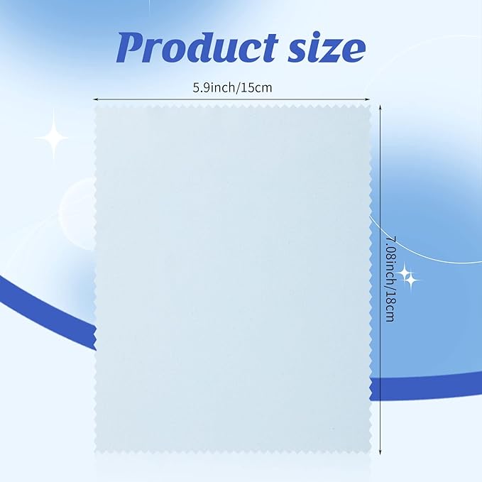 Leelosp 300 Pcs Glasses Cleaning Cloth Microfiber Glasses Wipes Assorted Colors