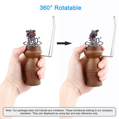 Jucoci Painting Handle for Miniautres Paint Handle Compatible with Warhammer, DND, Scale Model, Fantasy Figurines (2-in-1 Version)