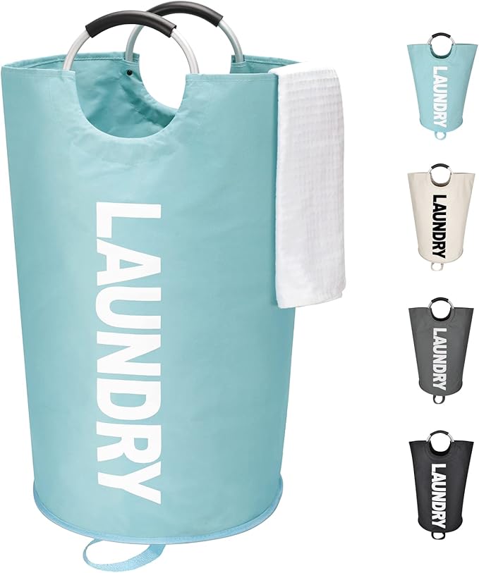 125L X-Large Laundry Basket, Freestanding Tall Clothes Hamper, Collapsible