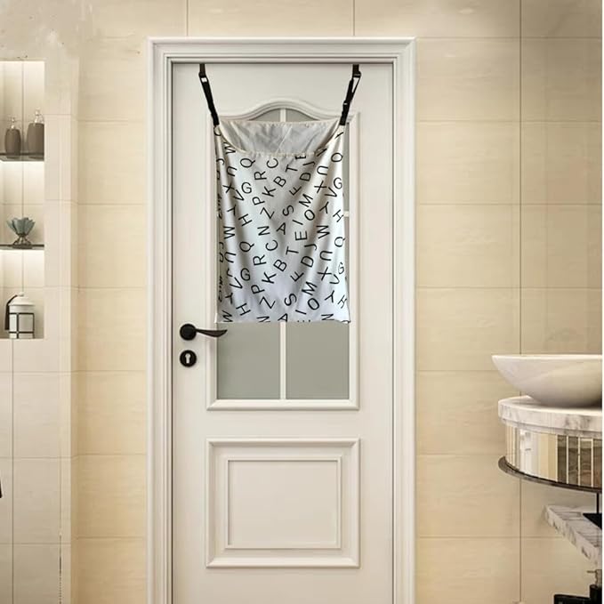 Adjustable Door Hanging Laundry Hamper Bag,
