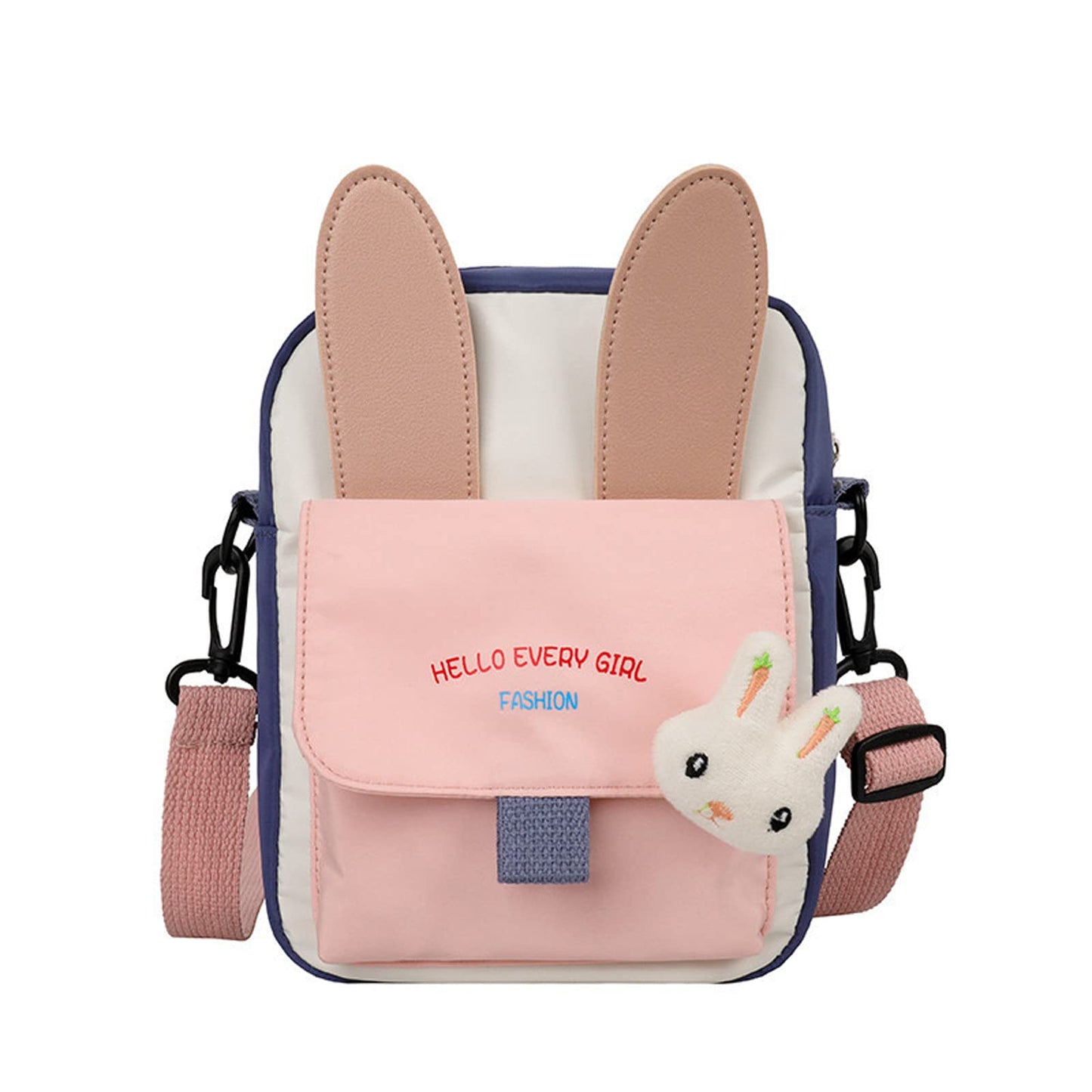 Hiflyer Girls Purse Kids Purse, Bunny Bag Bunny Purses for Girls, Little Girls Purse Toddler Purse for Girls Kids Bags for Girls (Pink)