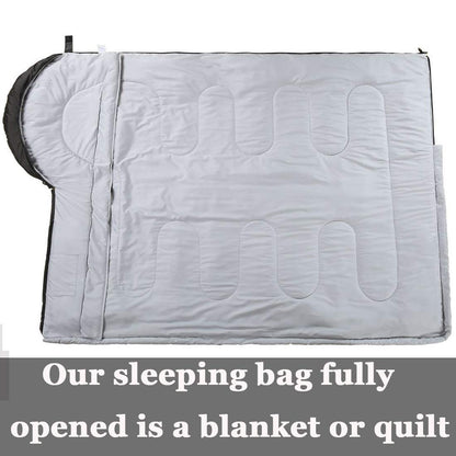 3-4 Season Sleeping Bag for Adults & Kids, Lightweight Warm Cold Weather Camping Bag with Waterproof Compression Sack – Portable for Hiking, Backpacking, Traveling & Outdoor Adventures (Dark Gray)