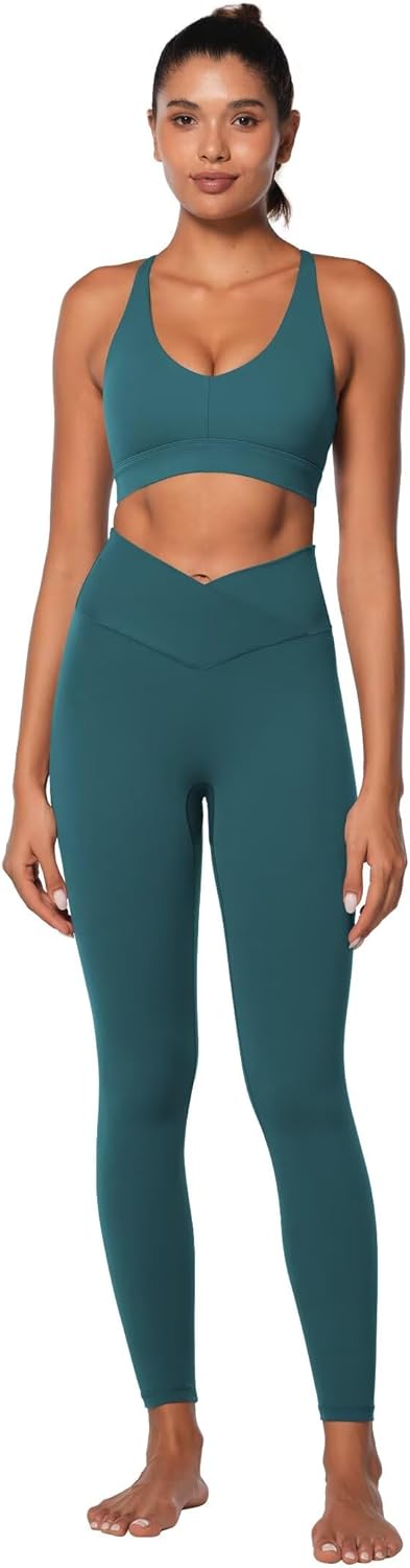 Sunzel Sunlissia Hidden Butt Lifting Scrunch Workout Leggings for Women, Crossover High Waist Yoga Pants with Tummy Control