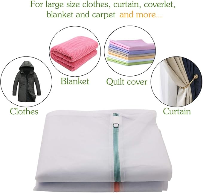 Tenn Well Extra Large Mesh Laundry Bags, 2 Pack 43 x 35 inch Jumbo Delicates Bag