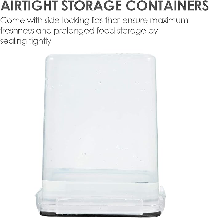 Vtopmart 4 PCS Large Food Storage Containers 5.2L / 175oz, 4 Pieces BPA Free