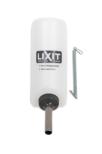 Lixit Wide Mouth Water Bottles for Large and Small Dogs (32oz Large Dog, White)