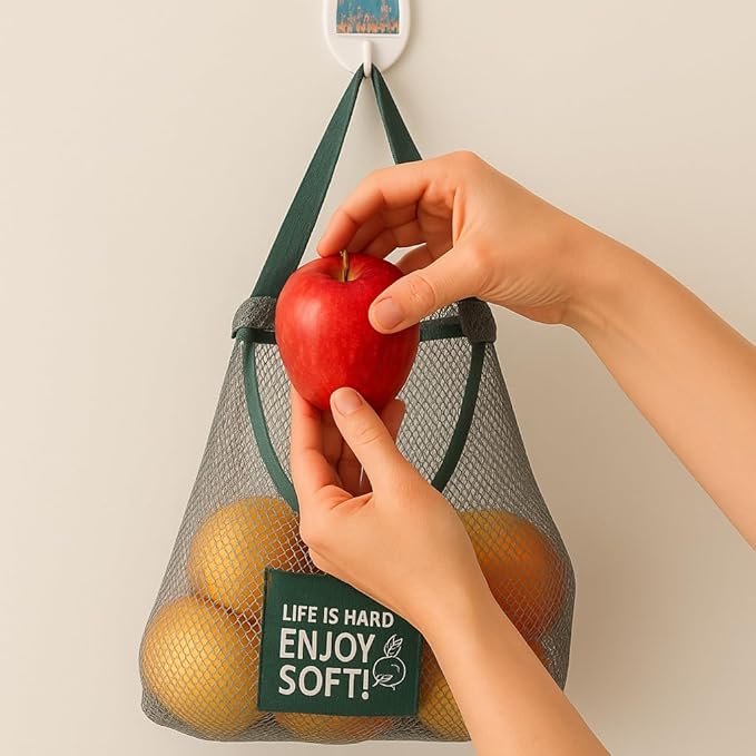 Durable Reusable Hanging Storage Mesh Bags