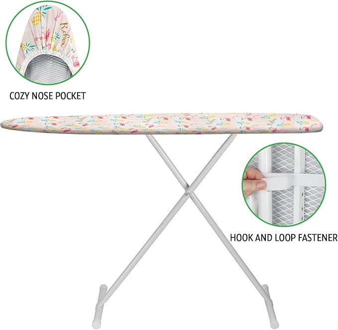 Ironing Board Cover and Pad 15x54 Inch Standard Ironing Board Cover