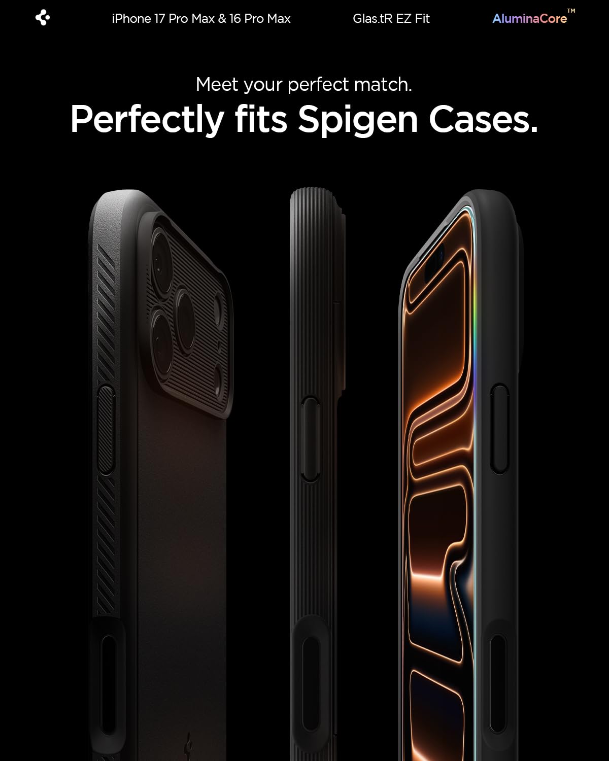 Spigen Tempered Glass Screen Protector [GlasTR EZ FIT] designed for iPhone 14 Pro Max [Case Friendly] - Sensor Protection / 2 Pack
