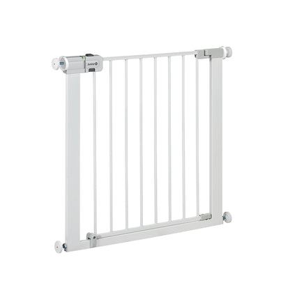 Safety 1st SecureTech Metal Gate, Pressure Fit Safety Gate, Baby Gate for Stairs and Doors, for Widths 73 to 80 cm, extendable up to 136 cm with extensions sold separately, Metal White