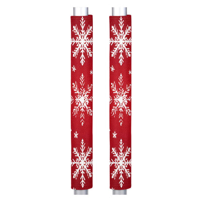 DXTKWL Christmas Snowflakes Pattern Refrigerator Door Handle Covers Set of 2 Kitchen Appliance Handle Covers Protector for Fridge Microwave Stove Oven Dishwasher