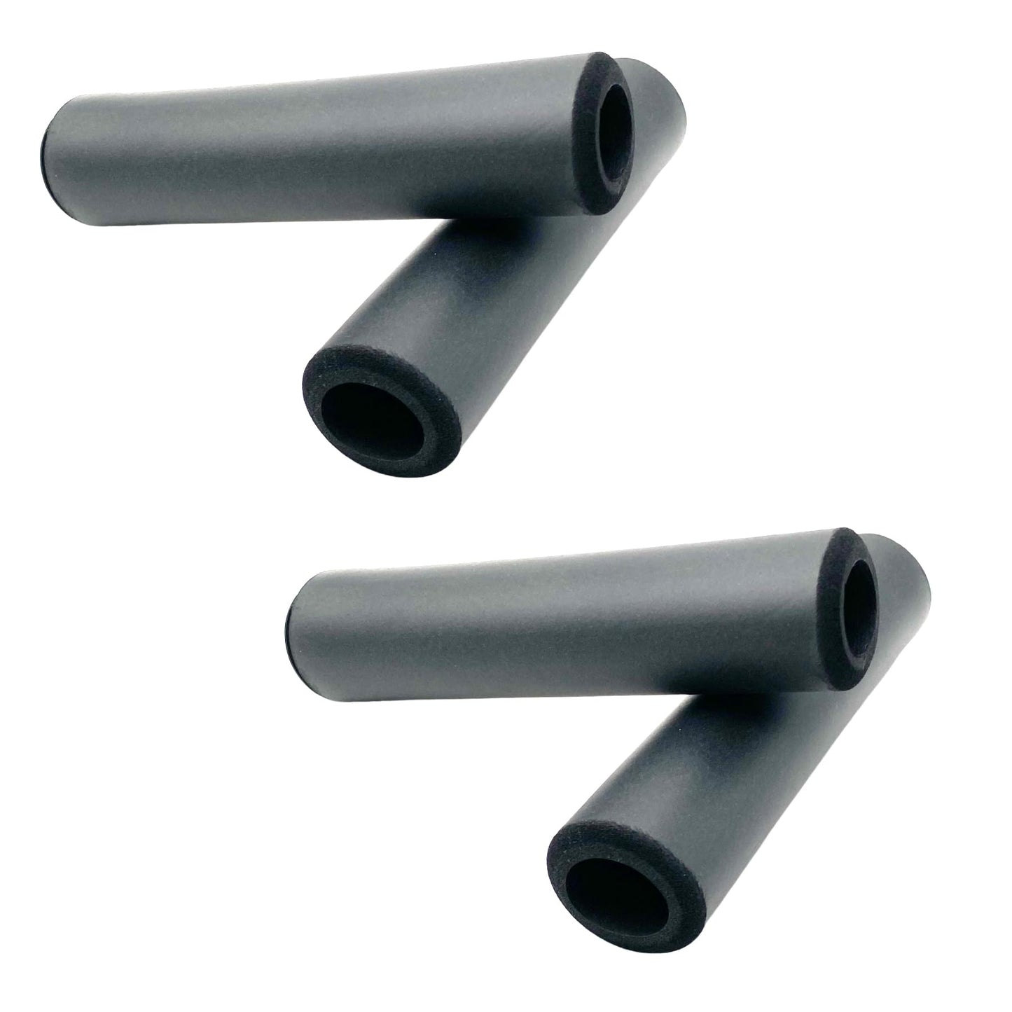 2 Pairs Ultralight Soft Foam Handlebar Grips, High Density Bike Handlebar Grips, Resist to Slip and Shock-Absorbing Mountain Bike End Grips for MTB, Beach Vehicle, Scooter