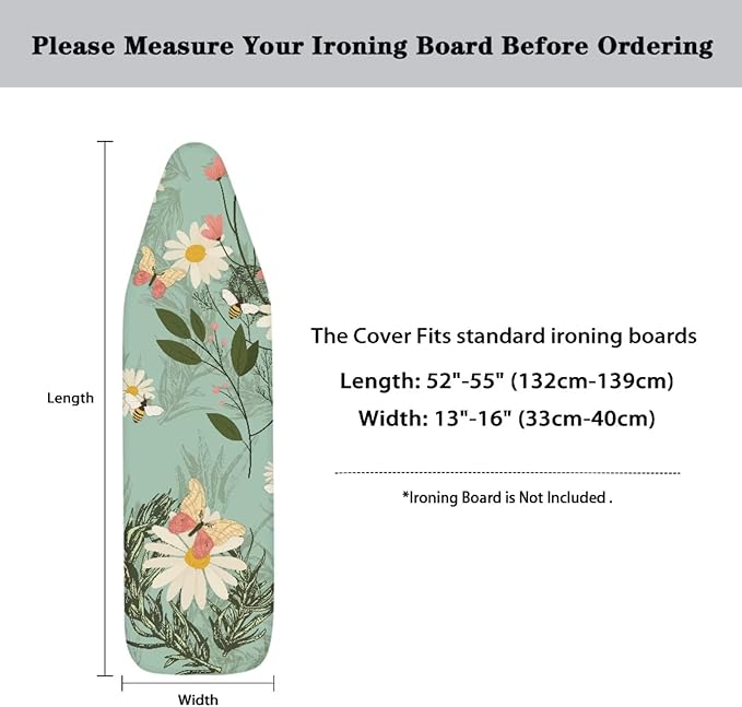 Ironing Board Cover 12x42 Extra Wide Ironing Board Pad Covers Table Top Home