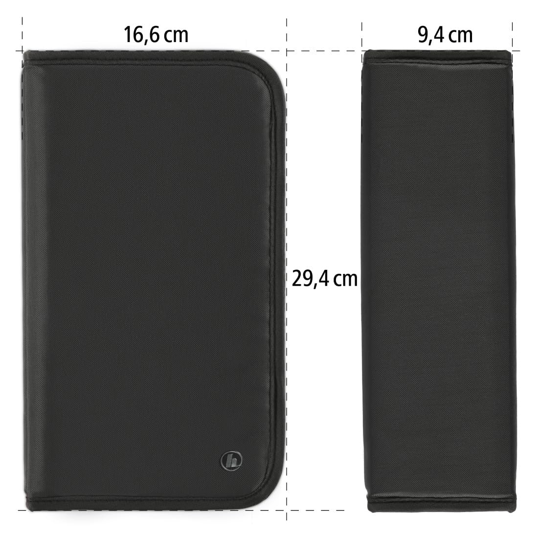 Hama CD Wallet for 120 Discs | CD/DVD/Blu-Ray | Folder for Storage, Space-Saving for The Office, Car and at Home| Black