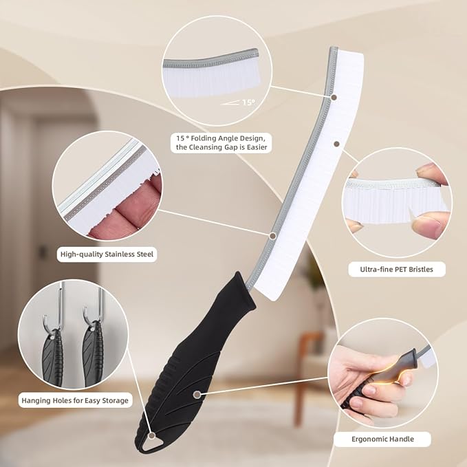SXhyf Hard Bristle Crevice Cleaning Brush