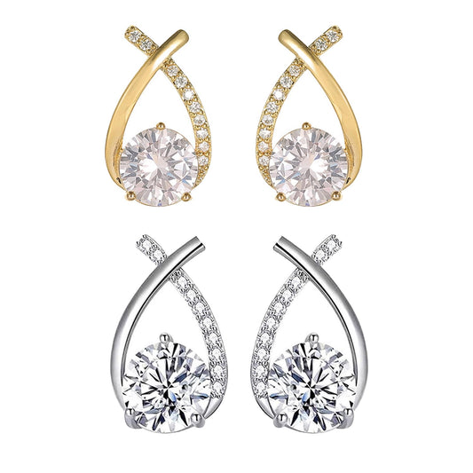 Halolux Lymphvity Germanium Earrings for Women Atheniz Lymphatic Earrings Halolux Lymphatic Germanium Earrings CZ Zircon Earrings Lymphatic Drainage Earrings for Women (A)