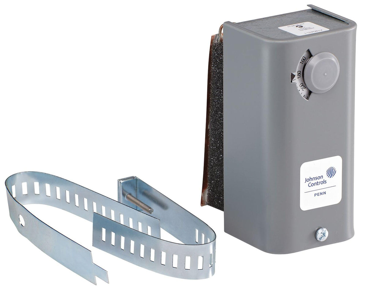 Johnson Controls A19DAC-1C A19D Series Surface Mounted Temperature Control, 100 to 240 Degree F Temperature Range and Scale, 10 F Degree (+/- 2.8 F Degree) Differential, Visible Range Scale